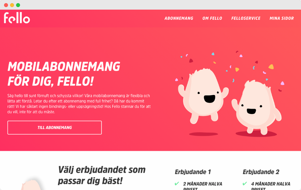 Fello mobilabonnemang