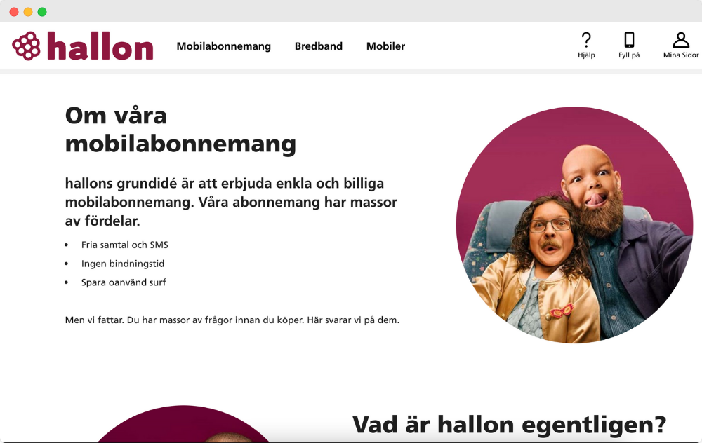 Hallon mobilabonnemang