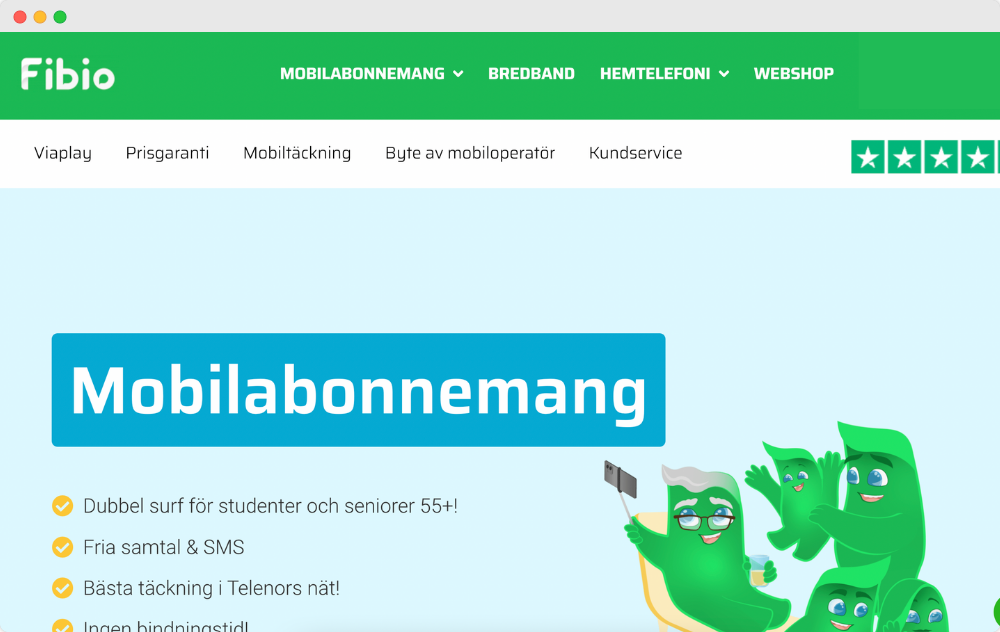 Fibio mobilabonnemang